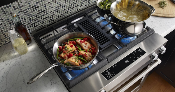 Kitchenaid downdraft deals electric range